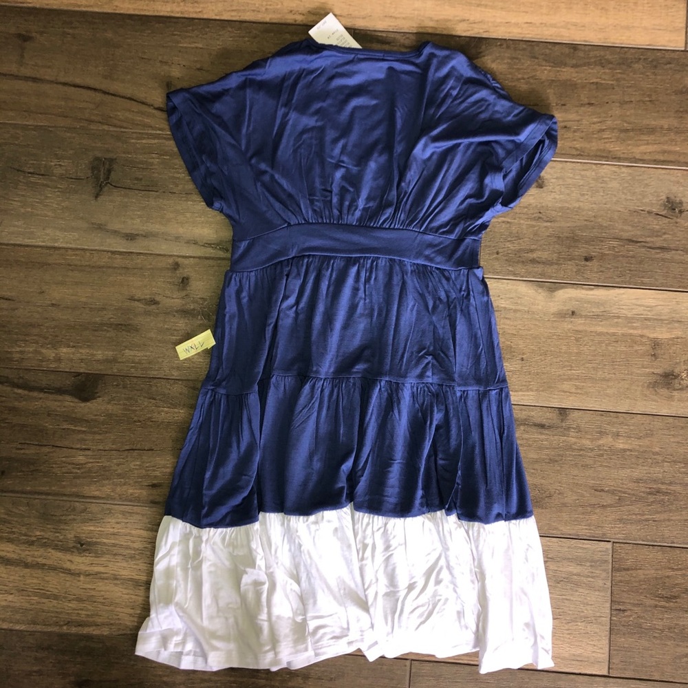 Ella Moss Girls Dress Blue/White New - Picture 2 of 3